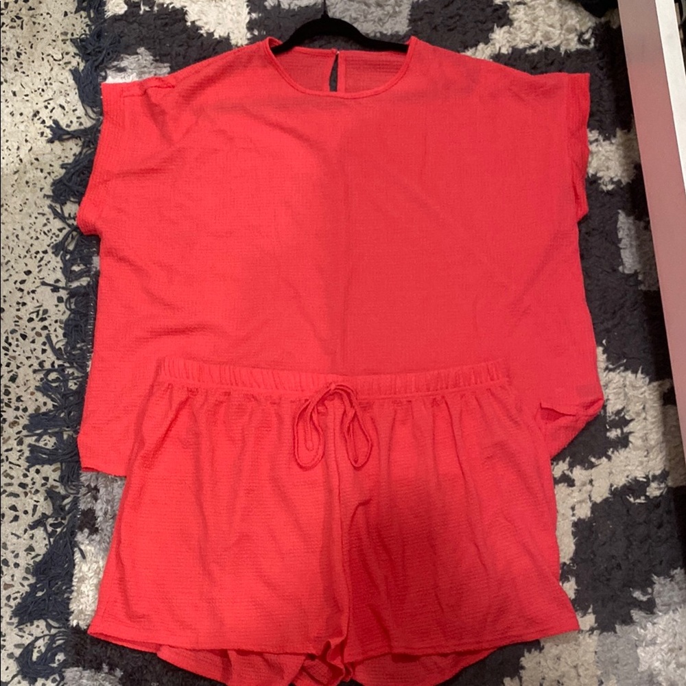 SHEIN Red Lounge Set